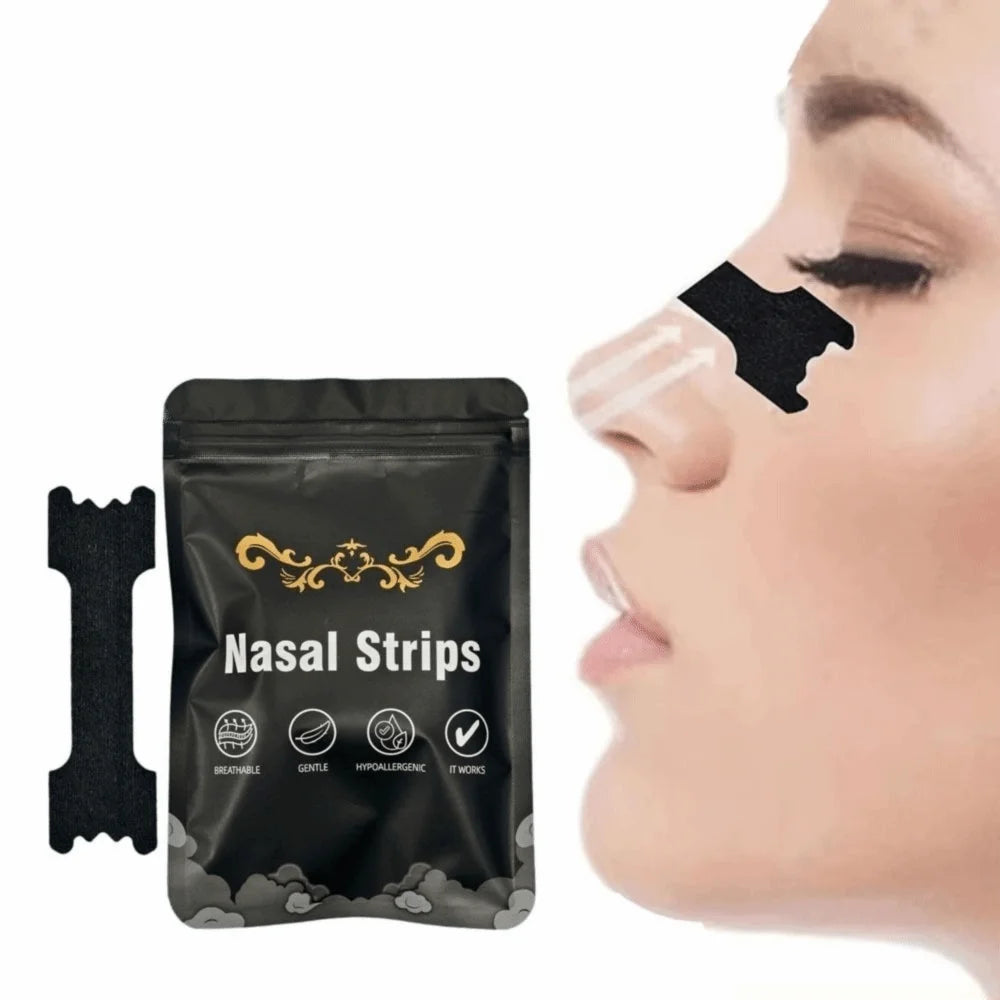 30Pcs New Hypoallergenic Nose Strips Breathable Nasal Congestion Breath Nasal Strips Non-Invasive Relief Strips Better Breathing