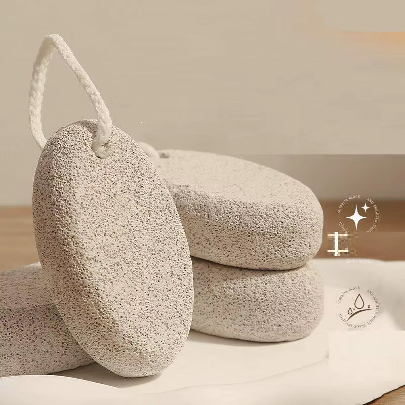 Natural Volcanic Rock Foot Callus Remover Durable Pedicure Grindstone for Dead Skin Exfoliation, Spa Foot Massage Tool