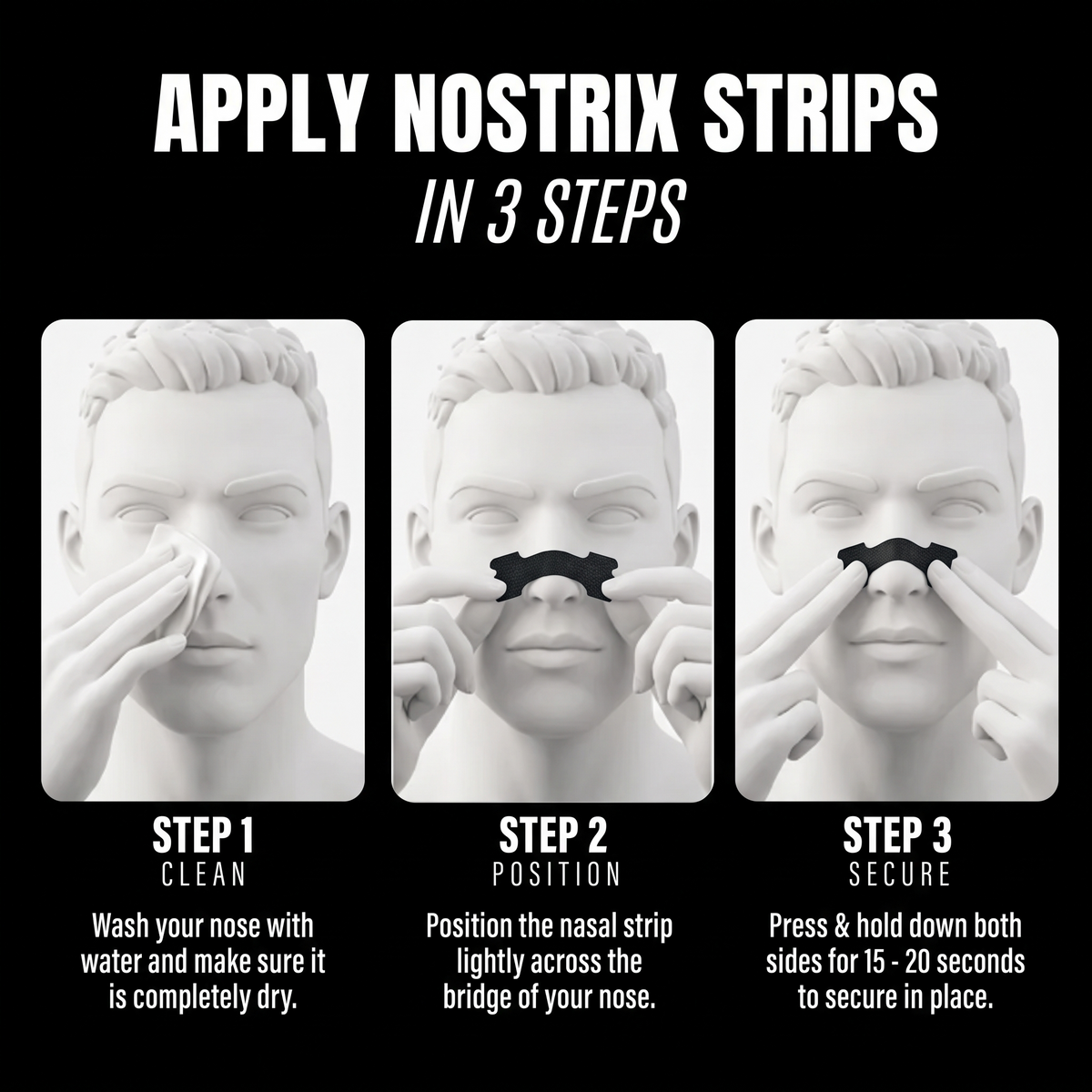 Nostrix - Anti-Snore Nasal Strips for Better Breathing & Sleep