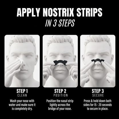 Nostrix - Anti-Snore Nasal Strips for Better Breathing & Sleep