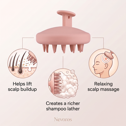Nevoros - Scalp Massager For Deeper Cleanse & Relaxing Massage