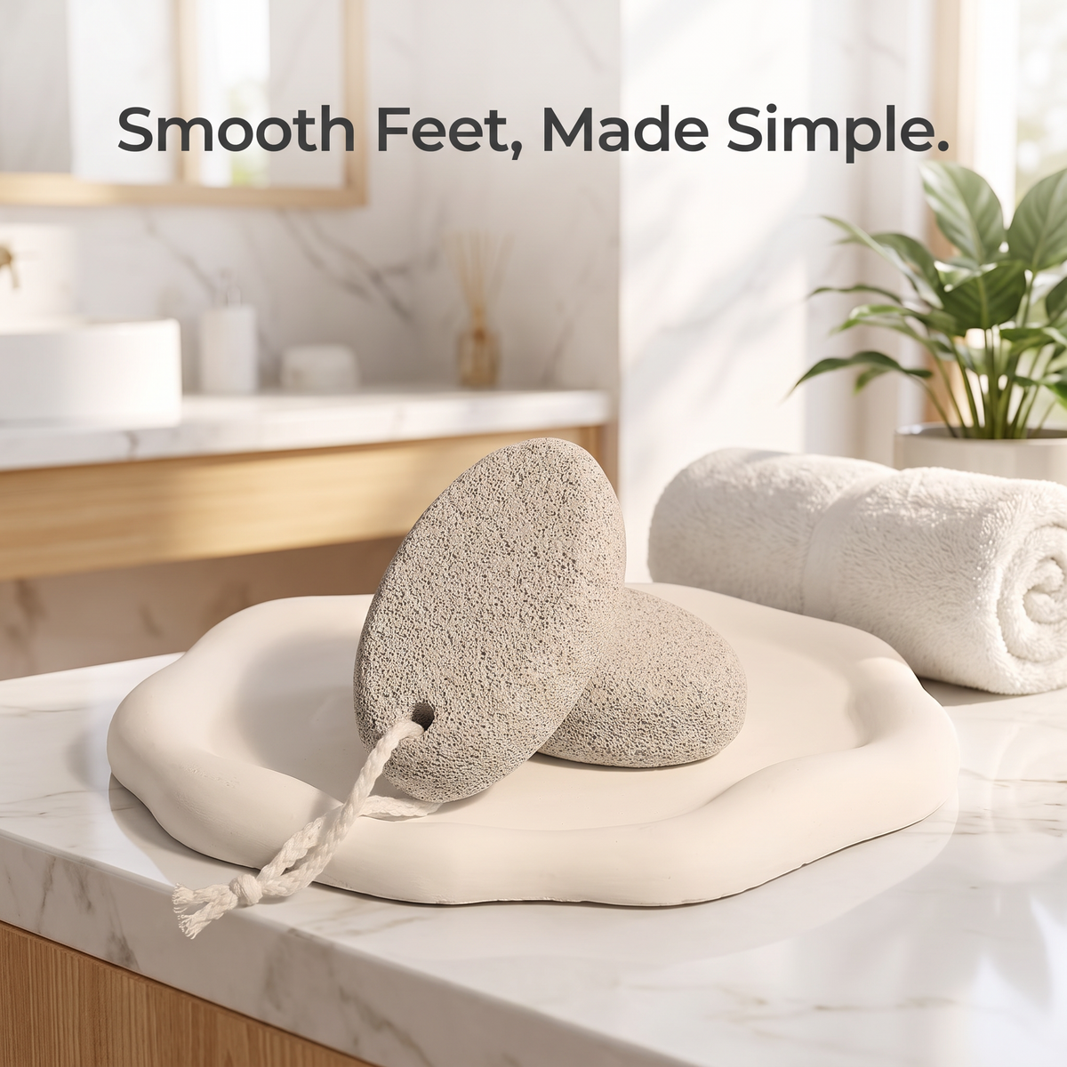 Nevoros - Volcanic Pumice Stone For Smoother, Softer Feet